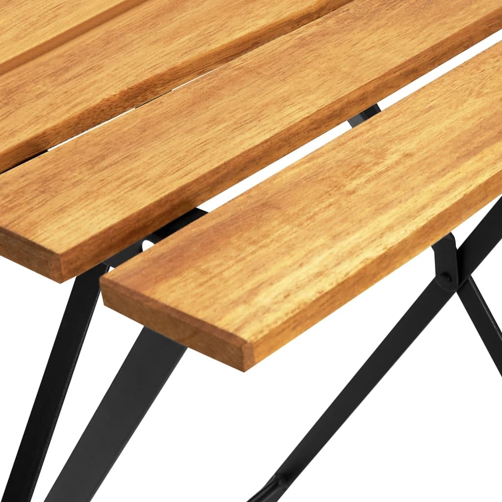 vidaXL Heim & Garten Bistroset 3-tlg Balkonset Akazienholz klappbar