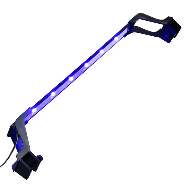 vidaXL LED Aquariumleuchte 55-70cm Blau Weiß Klemmen