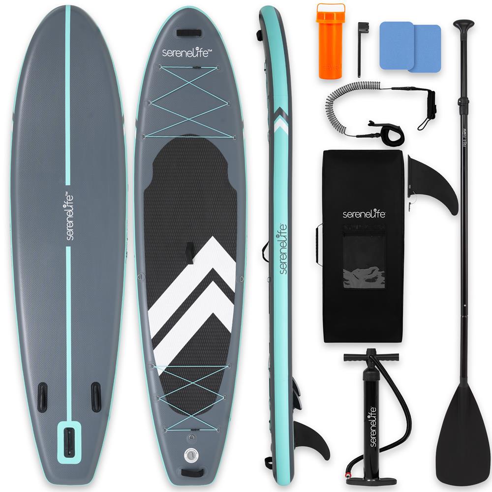 Serenelife SUP aufblasbares Paddle Board Komplettset