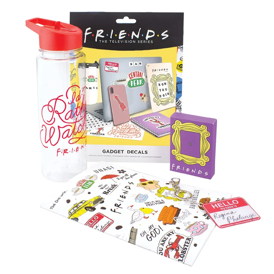Paladone Friends Fan-Geschenkset Box mit Flasche Notizbuch