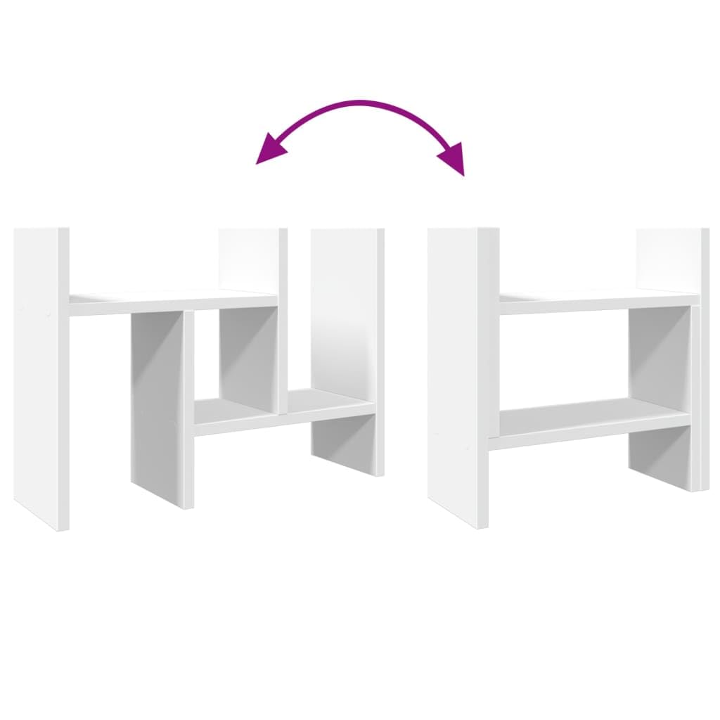 vidaXL Möbel Schreibtisch-Organizer 34,5 cm Holzwerkstoff Weiß