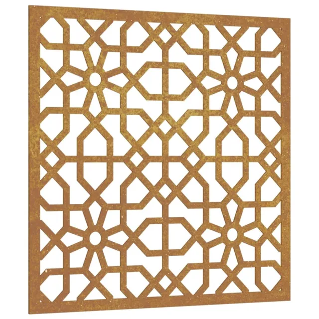vidaXL Garten-Wanddeko 55x55 cm Cortenstahl maurisches Design