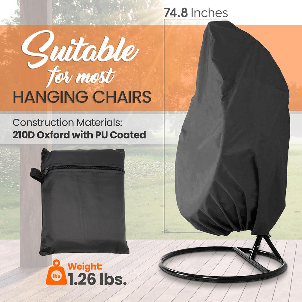 Serenelife Outdoor Swing Hängesessel Hülle 210D wasserdicht
