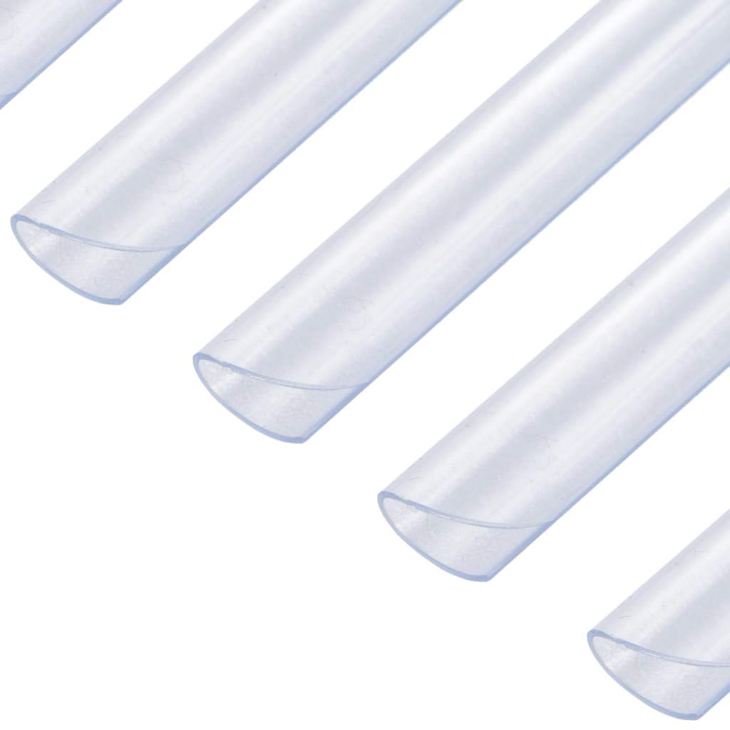 vidaXL Clips für Sichtschutzstreifen PVC Transparent 100Stk
