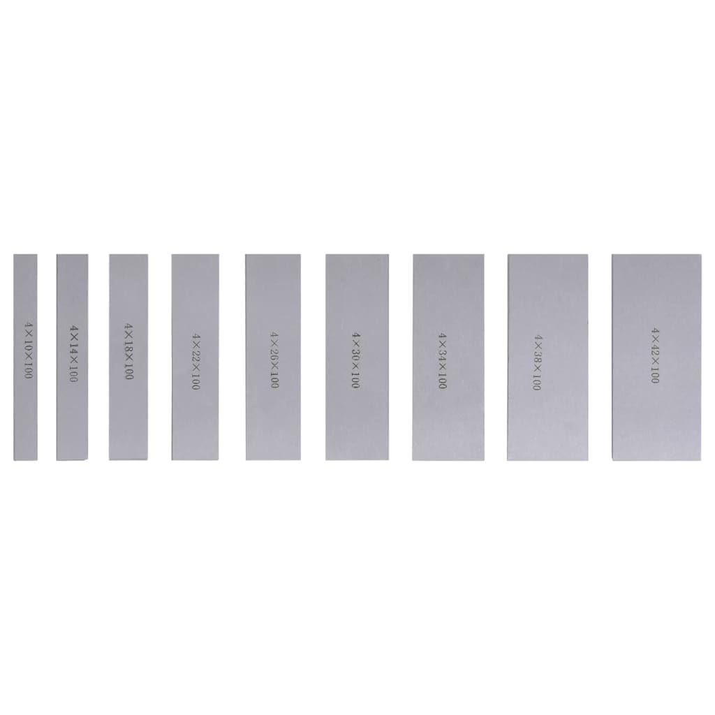 vidaXL Parallelunterlagen Schraubstockunterlage 100mm 18-tlg.