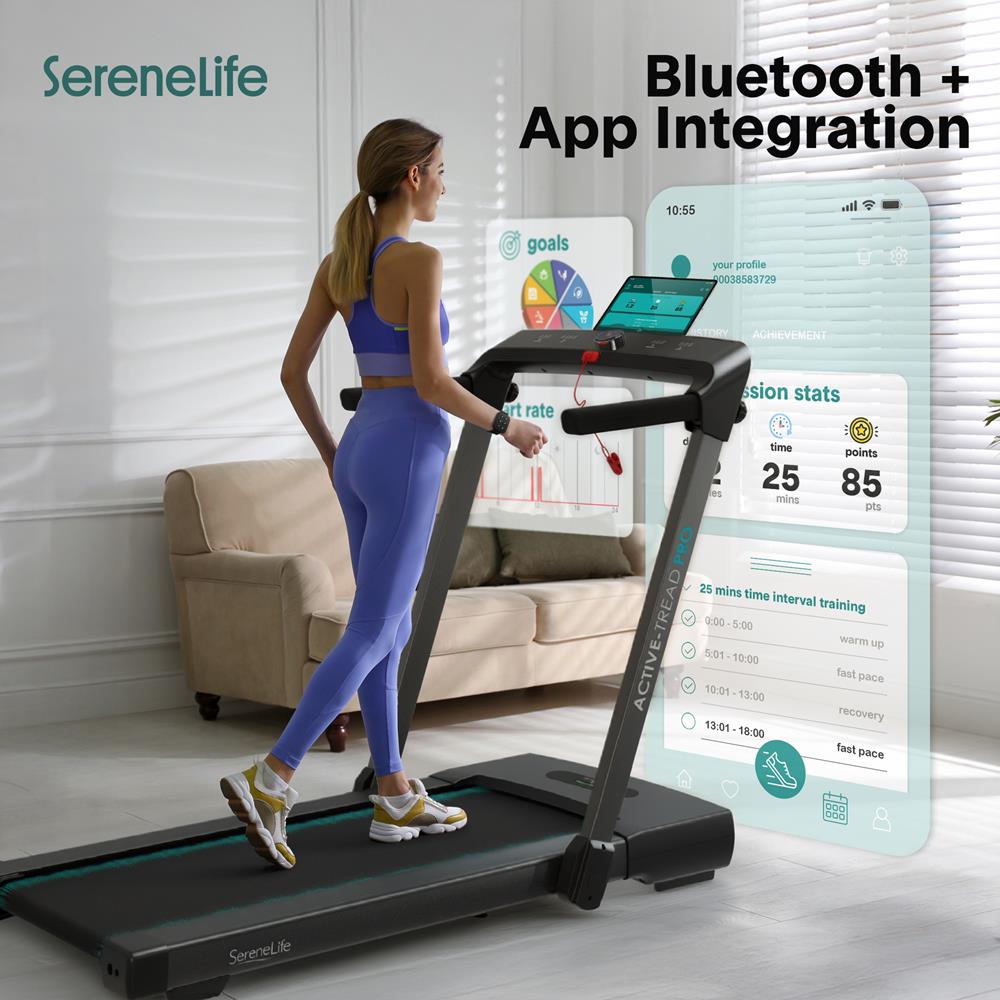 Serenelife Walking Pad Laufband 2,5 PS klappbar LED