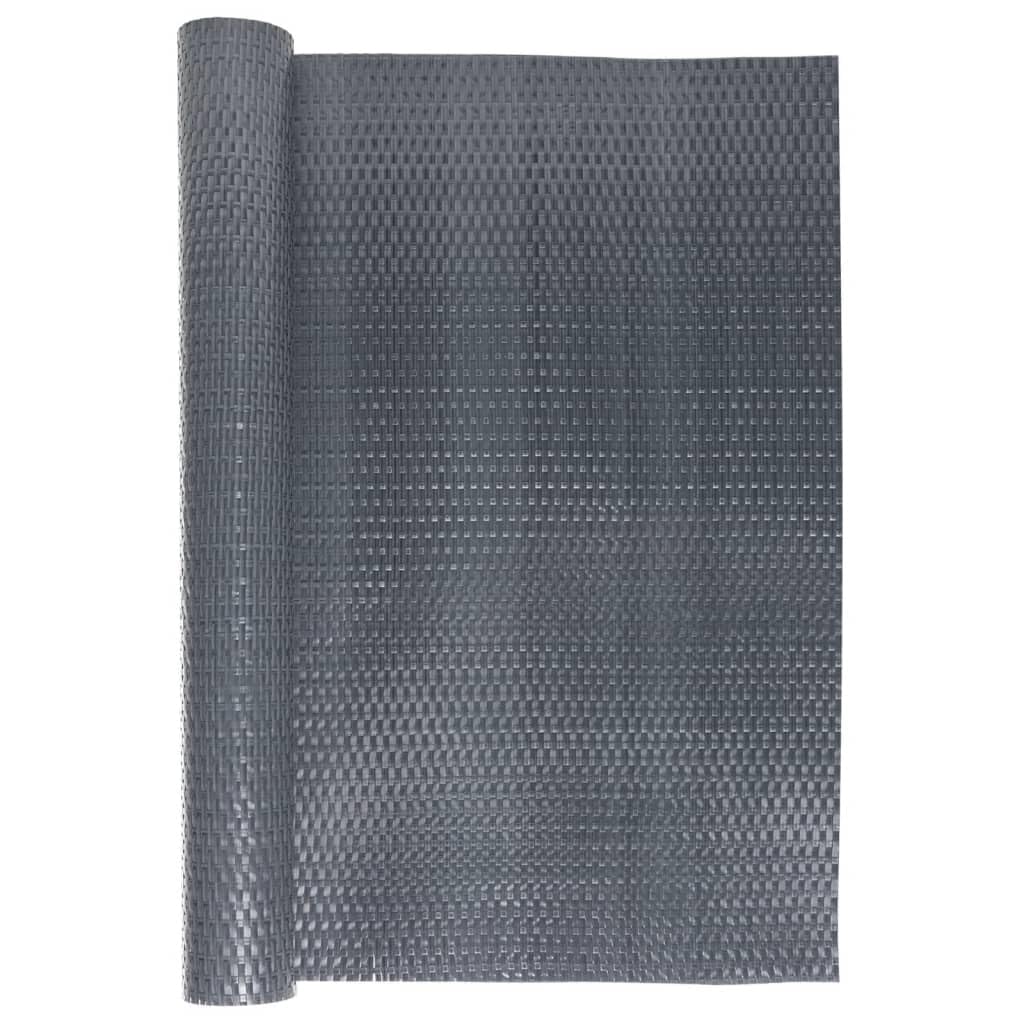 vidaXL Balkon-Sichtschutz Anthrazit 400x80cm PE Rattan-Optik