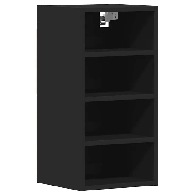 vidaXL Riga Hängeschrank Schwarz 30x60 cm Holzwerkstoff
