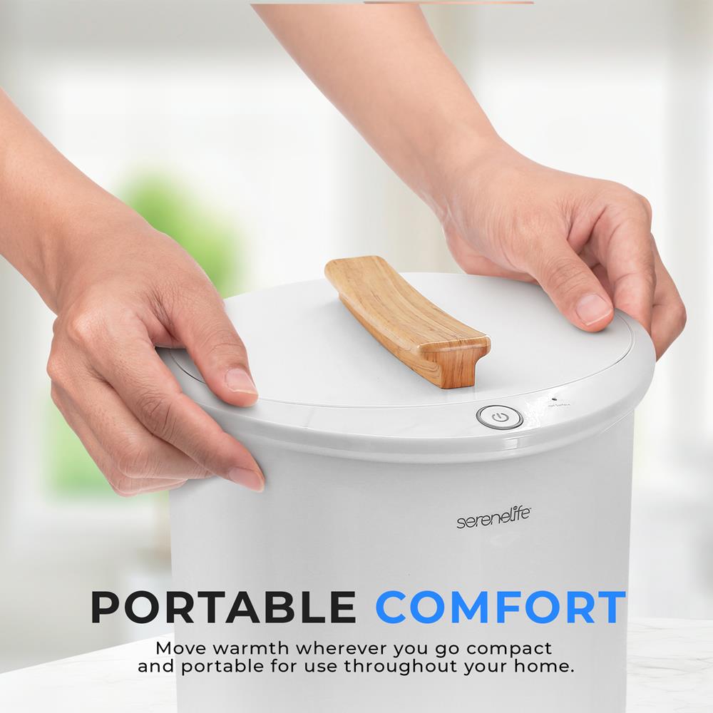 Serenelife Towel Warmers Handtuchwärmer Weiß 2 Handtücher Auto-Aus