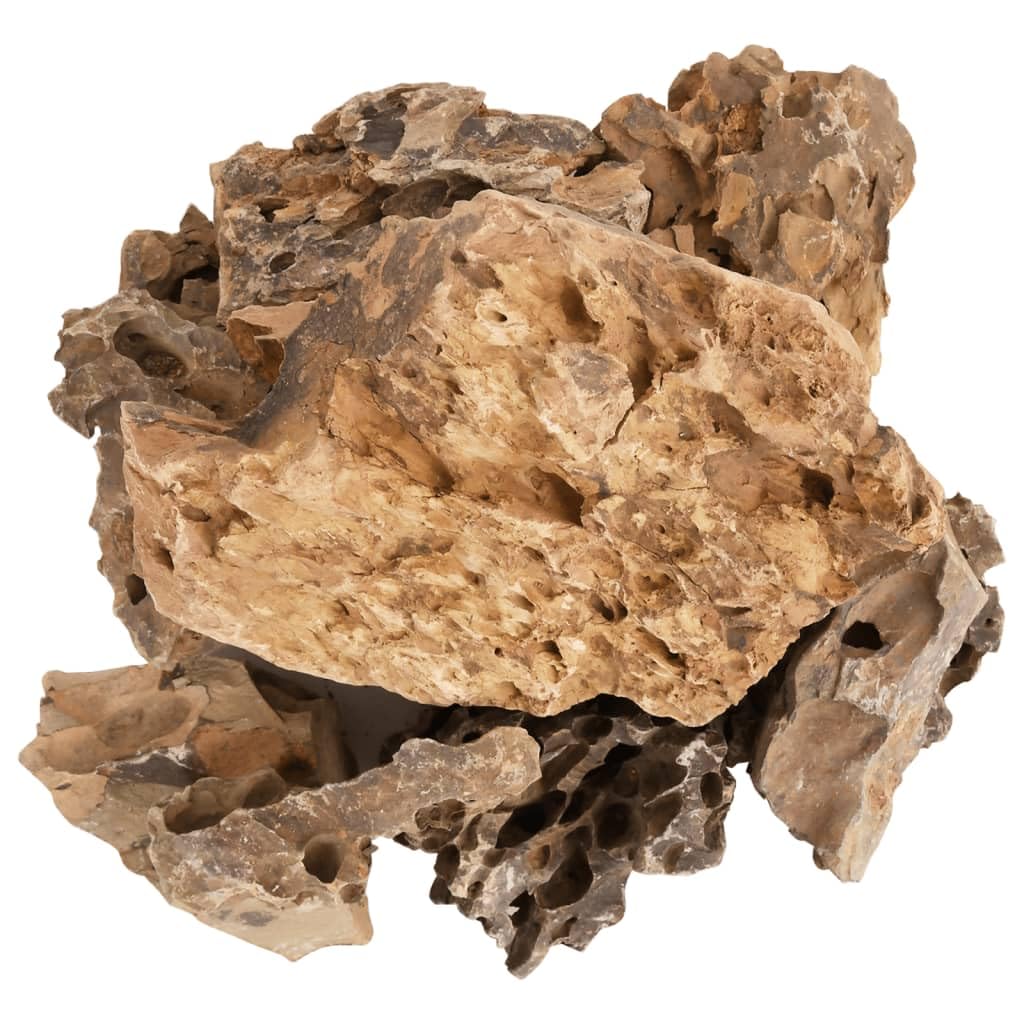 vidaXL Drachensteine 5-30 cm Aquariumsteine Braun 25 kg