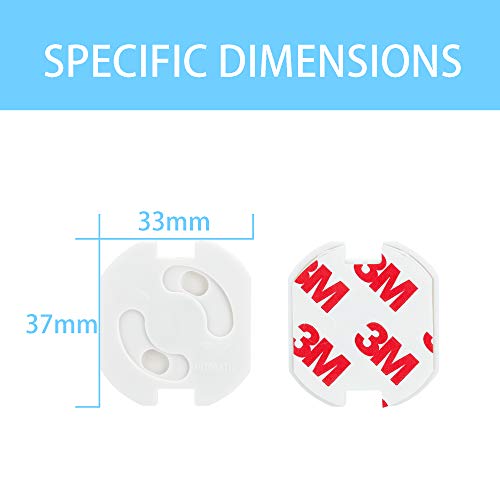 Intirilife Steckdosenschutz kleben weiß 20er Set 3,7x3 cm