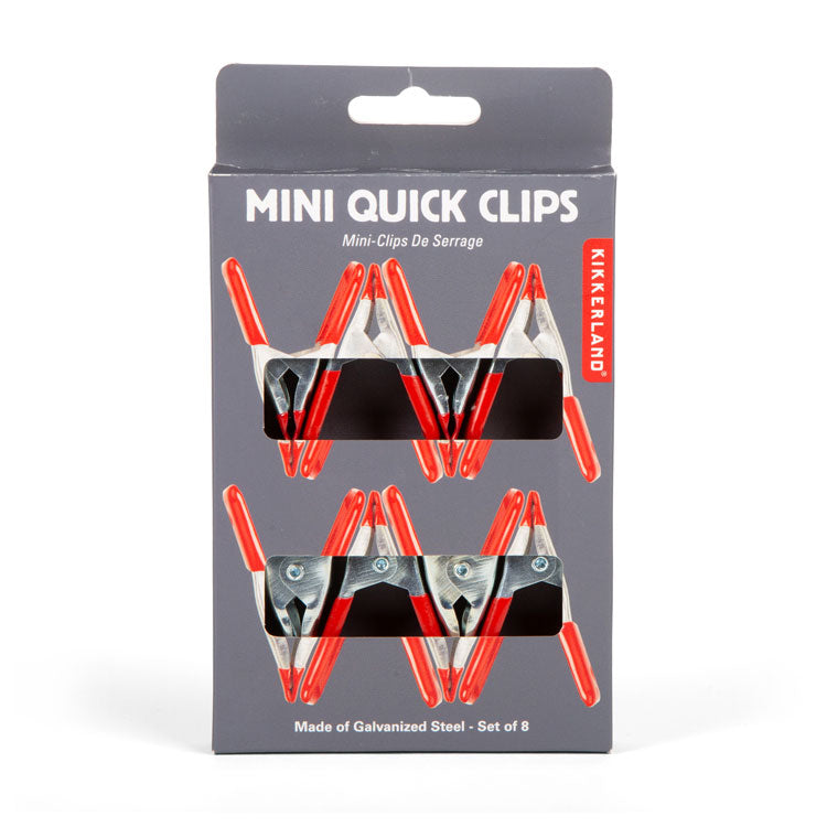 Kikkerland Home Mini Quick Clips 8 Stk Beutelklammern
