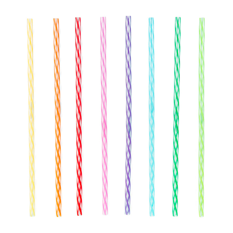 Kikkerland Home Tall Rainbow Strohhalme wiederverwendbar 24er