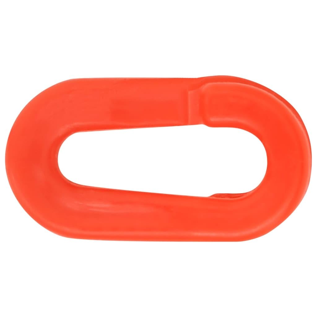 vidaXL Absperrpfosten 10er Kette PE rot 75cm reflektierend