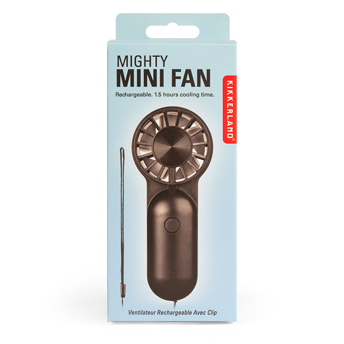 Kikkerland Home Mighty Mini Fan Ventilator mit Akku