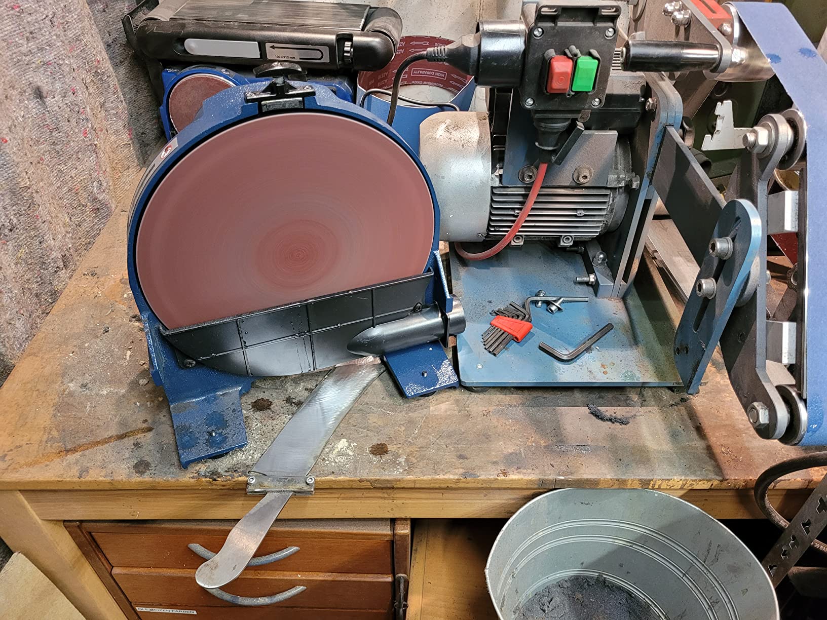 vidaXL Tellerschleifer 800 W 305 mm Schleifmaschine Gusseisen