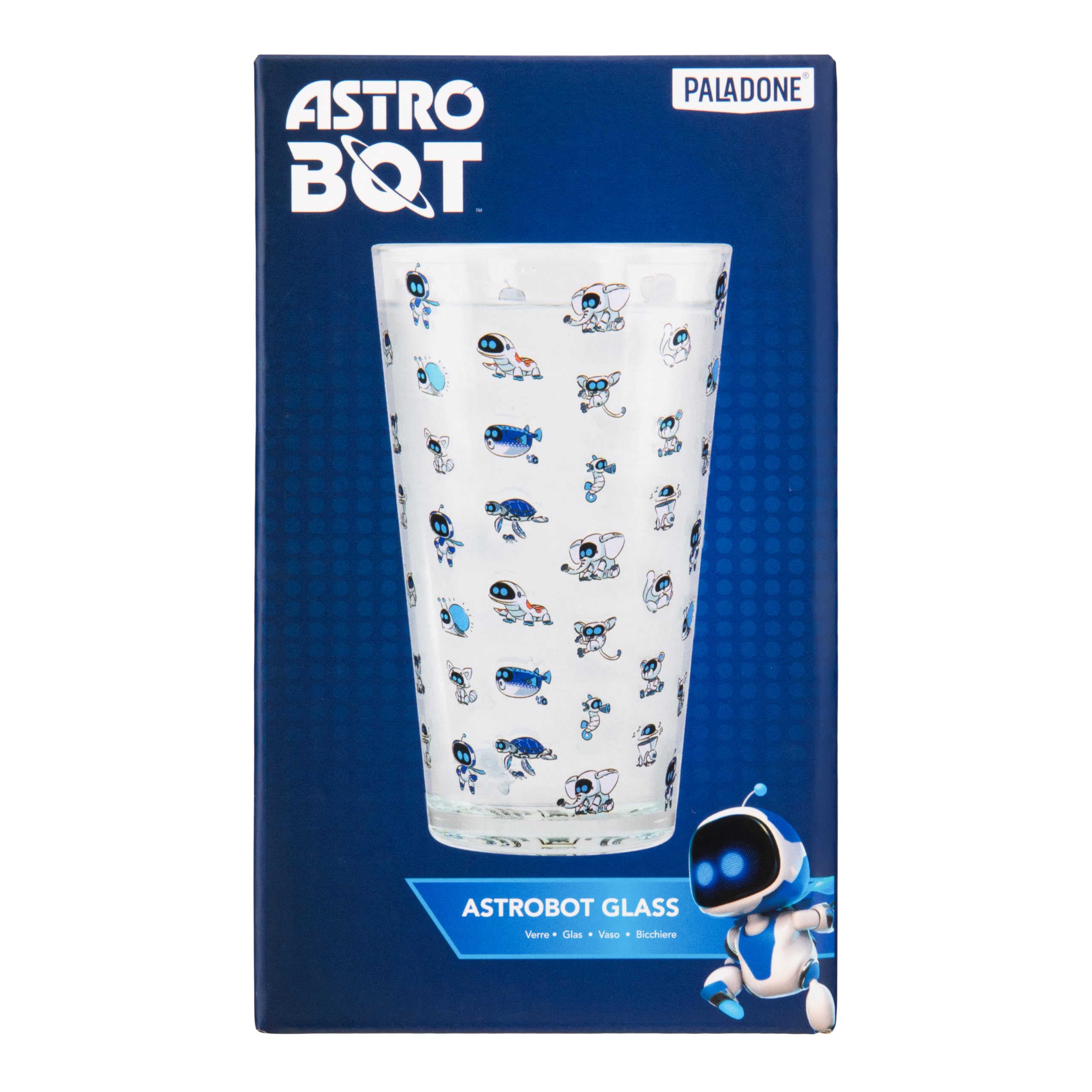 Paladone Astrobot Trinkglas 400 ml Glas mit Tier-Motiv