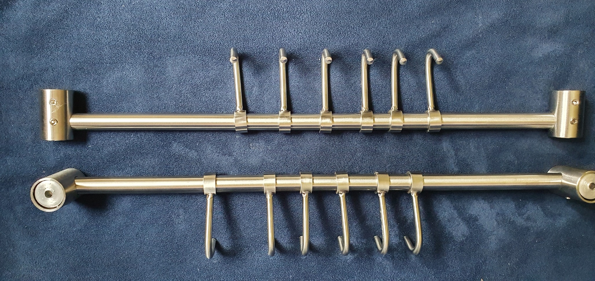 Intirilife Hängeleiste 52,6 cm Küchenreling 10 Haken