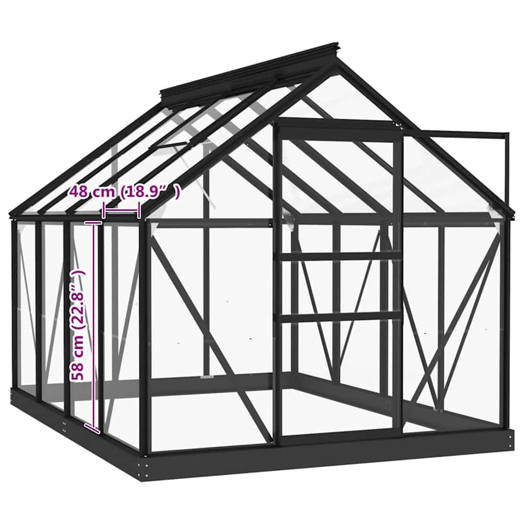 vidaXL Heim & Garten Ersatzscheiben Gewächshaus Hartglas 16 Stk.