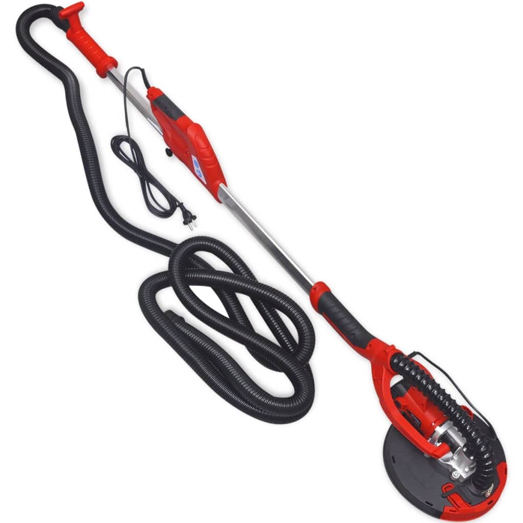 vidaXL Trockenbauschleifer Rot 750 W Deckenschleifer Teleskop