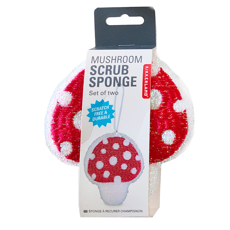 Kikkerland Mushroom Scheuerschwamm Pilz 2er Set
