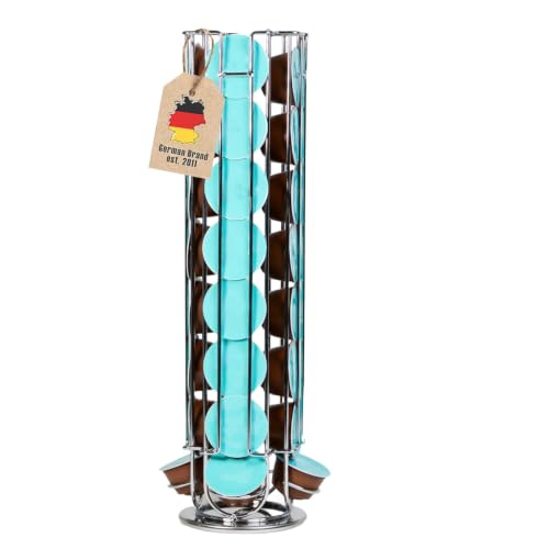 Intirilife Kaffeekapsel Halterung Chrom 32 Kapseln Metall
