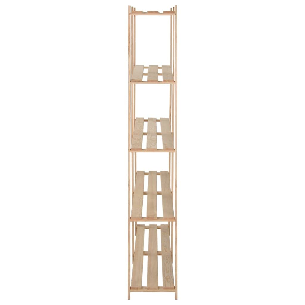 vidaXL Lagerregal Kiefer Massiv 5 Böden 170x28,5x170 cm