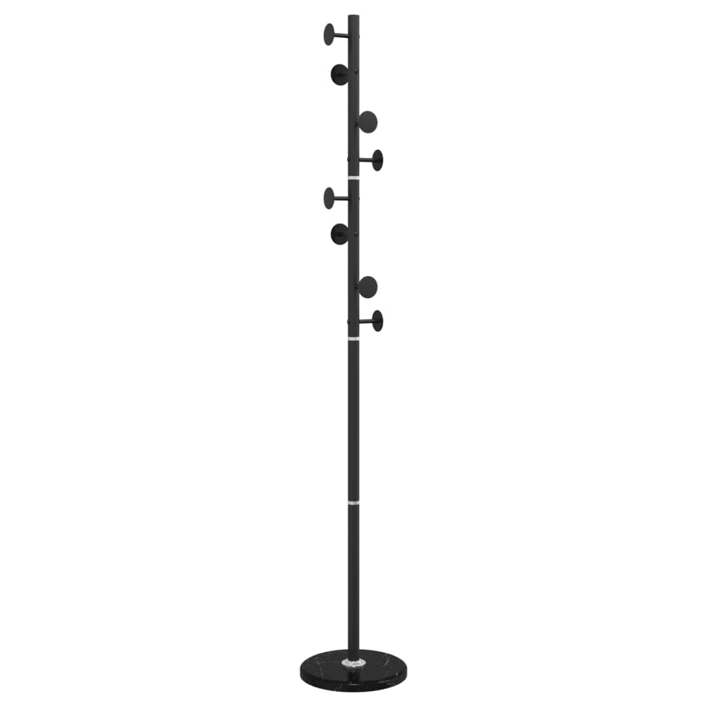 vidaXL Möbel Garderobenständer schwarz 176 cm Eisen
