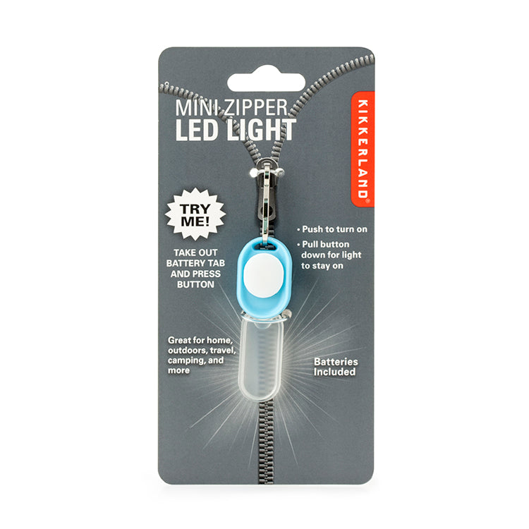 Kikkerland Home Mini Zipper LED Licht Clip zufällige Farbe