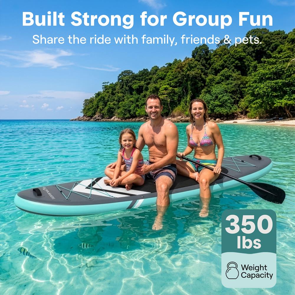 Serenelife SUP aufblasbares Paddle Board Komplettset