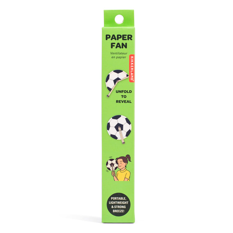 Kikkerland Home Soccer Papierfächer Fußball faltbar