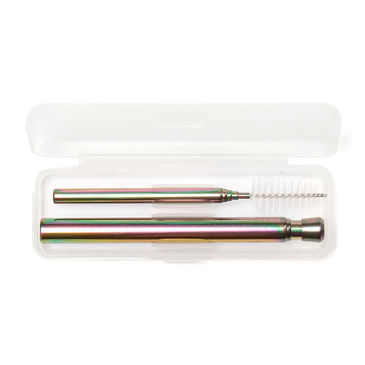 Kikkerland On-The-Go Travel Straw Set Strohhalm faltbar