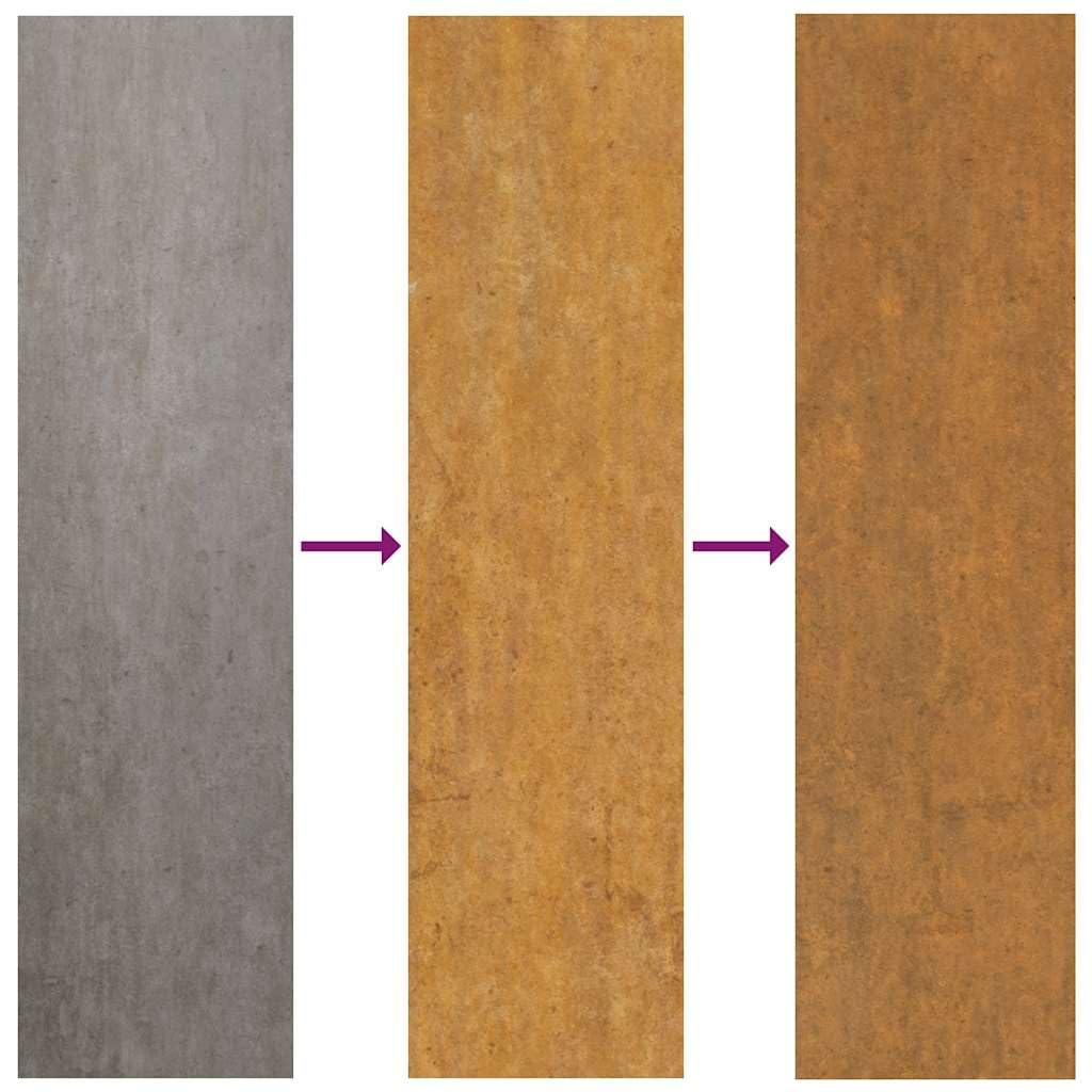 vidaXL Heim & Garten Gartentor 100x125 cm Cortenstahl Rostig