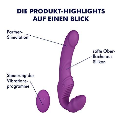EIS Vibratoren Paarvibrator Silikon 21,5 cm Funk 9 Programme