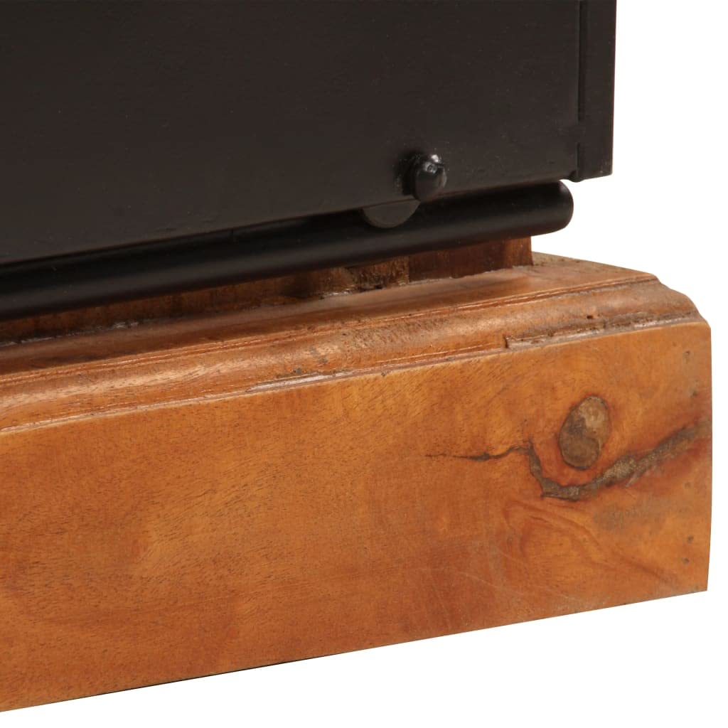 vidaXL Möbel TV-Schrank 110x30x45 cm Altholz Massiv Lowboard