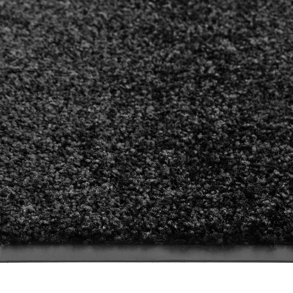 vidaXL Heim & Garten Fußmatte Schwarz 60x40 cm waschbar kaufen