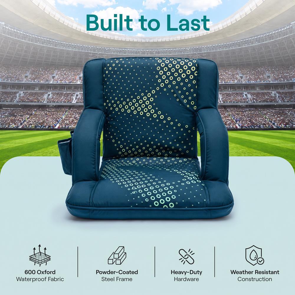 Serenelife Furniture Stadium Chair Set 21 Zoll blau 2er