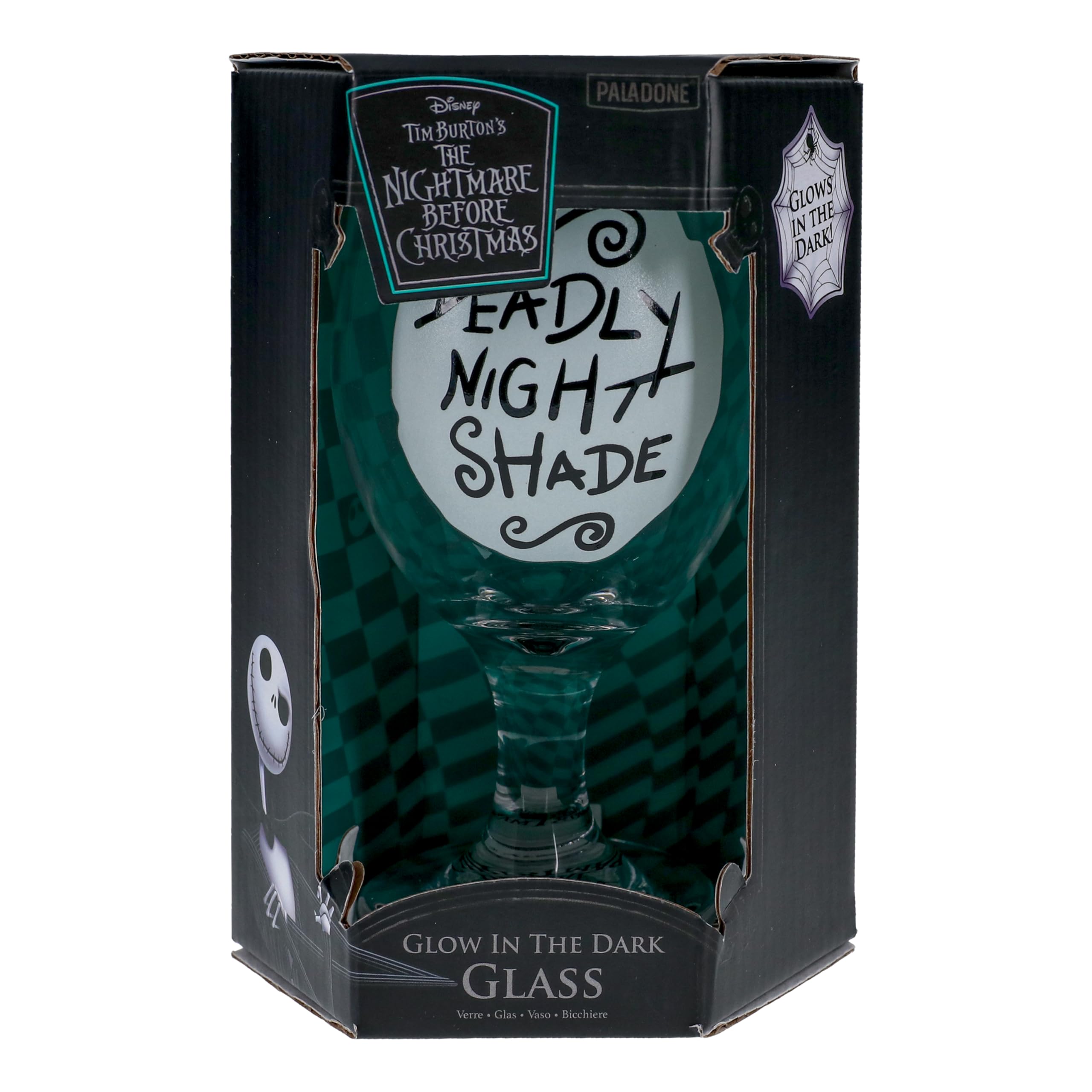 Paladone Nightmare Before Christmas Glas 350 ml leuchtend