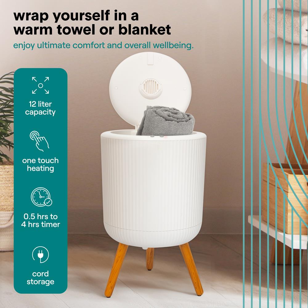 Serenelife Towel Warmers Handtuchwärmer 12L mit Timer Duft