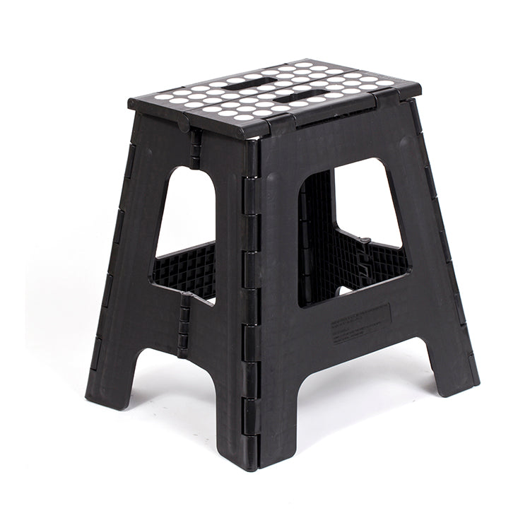 Kikkerland Home Rhino II Tritthocker klappbar Schwarz