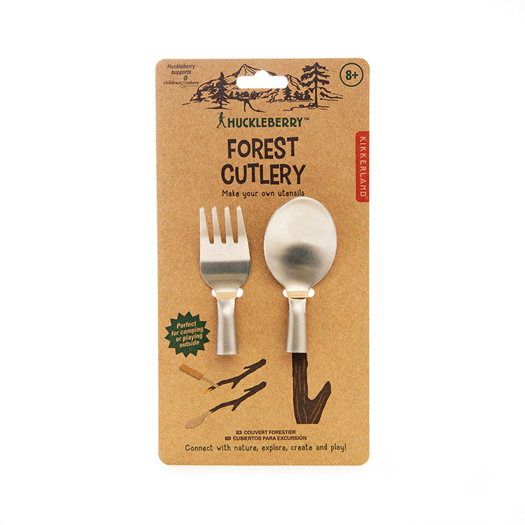Kikkerland Huckleberry Forest Cutlery Kinderbesteck Edelstahl