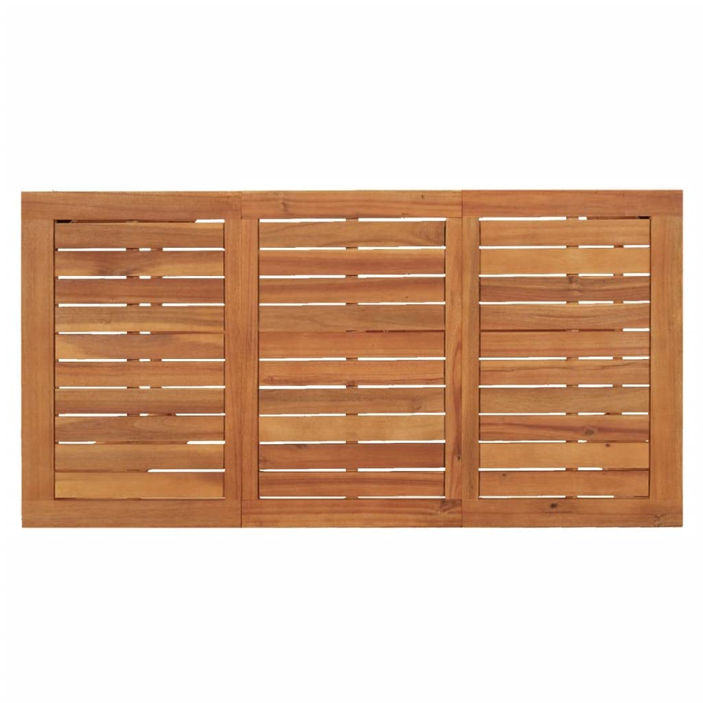 vidaXL Gartenbar-Set Akazie Rattan 4-tlg. Braun Bartisch Hocker