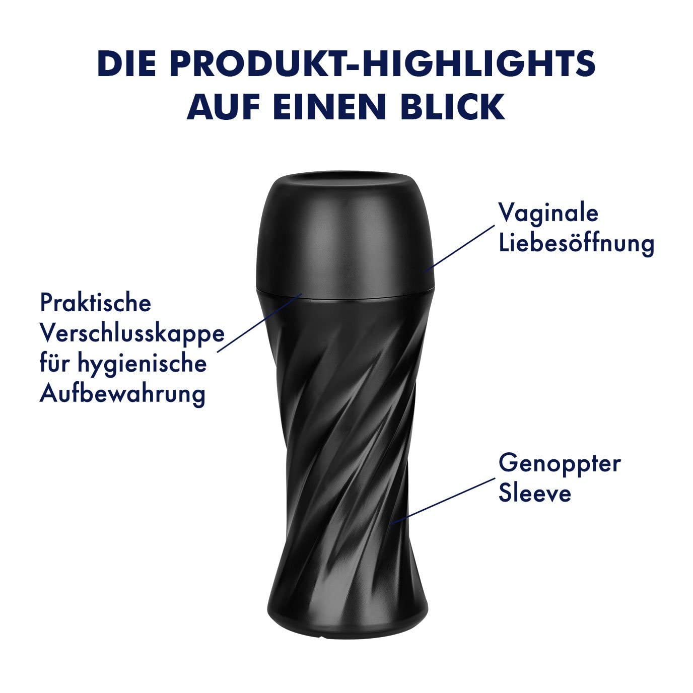 EIS Vagina-Masturbator 21,5 cm Silikon genoppt
