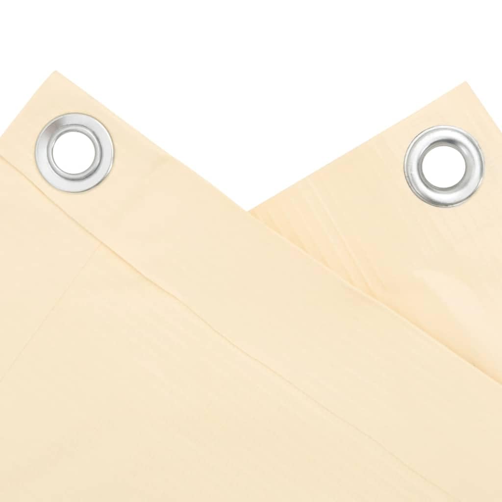 vidaXL Heim & Garten Sichtschutz Creme PVC 400x90cm Ösen