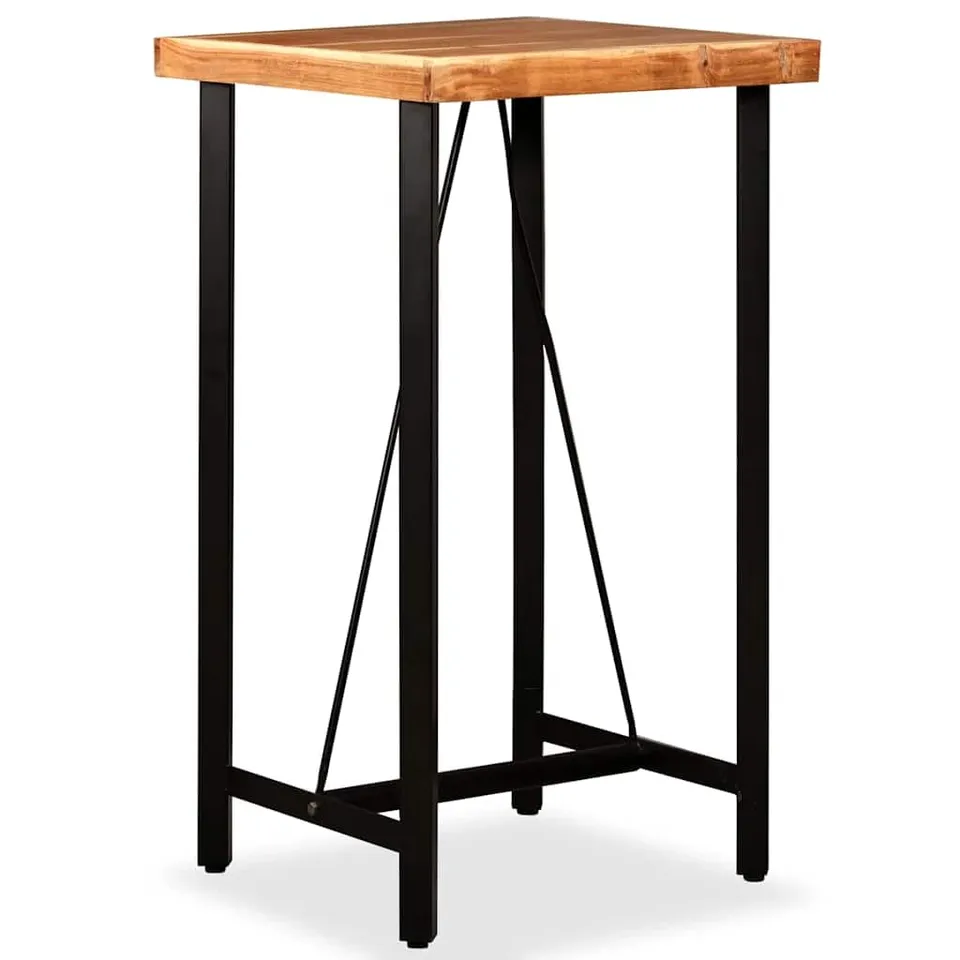vidaXL Bartisch Akazie Massivholz 60x60x107 cm