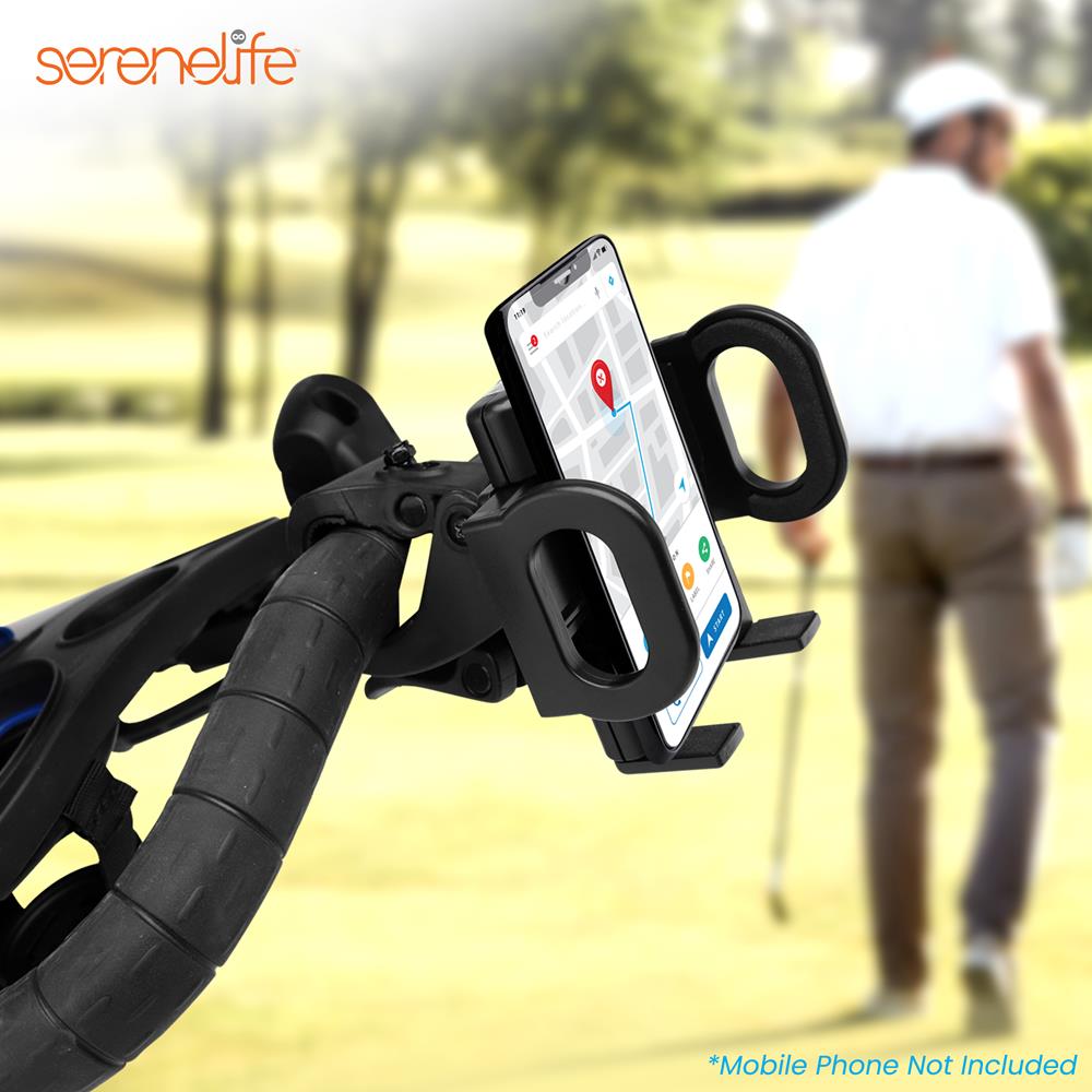 Serenelife GPS-Halter Golfcart drehbar Silikon-Clip