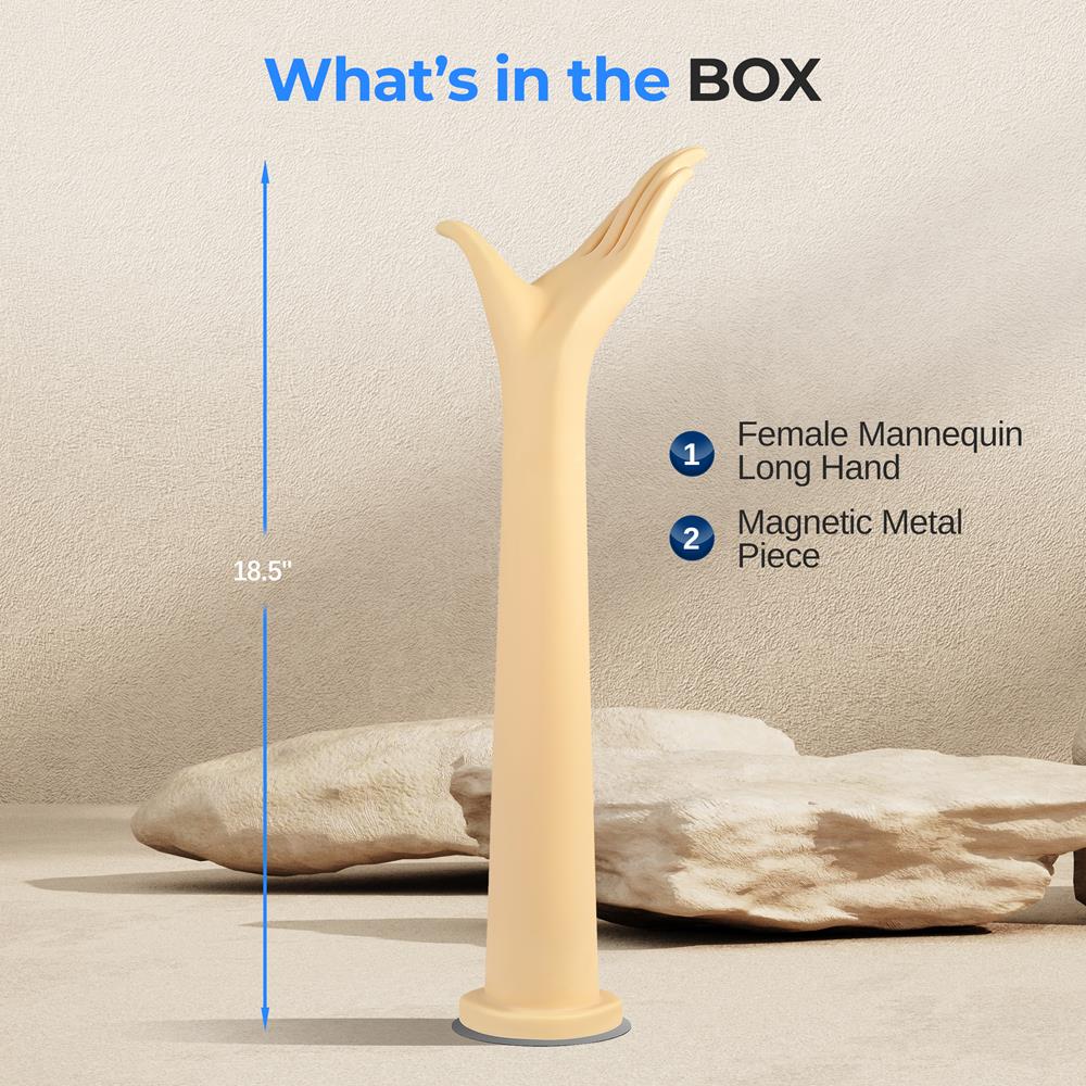 Serenelife Schmuck Handständer hautfarben 47 cm Mannequin