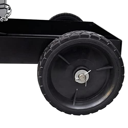 vidaXL Schweißwagen Handwagen Schwarz Stahl 40 kg 3 Regale
