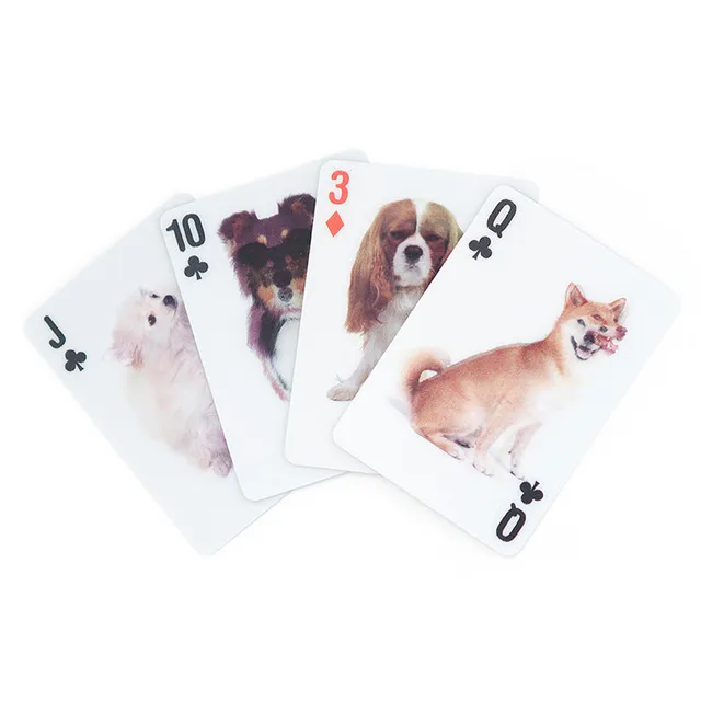 Kikkerland Play Dog 3D Spielkarten Pokerformat 52 Hunde
