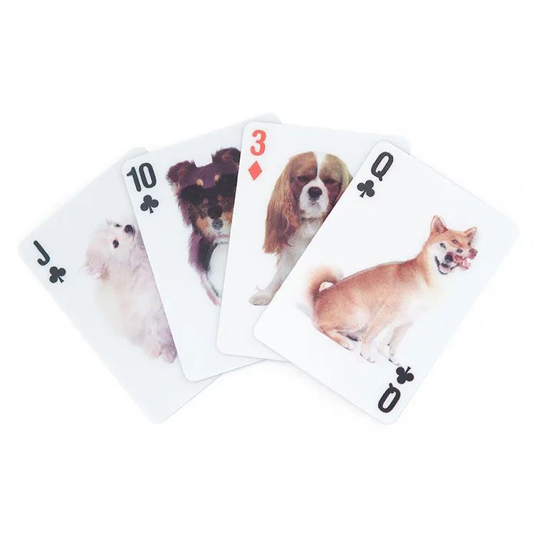 Kikkerland Play Dog 3D Spielkarten Pokerformat 52 Hunde